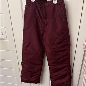 The Children's Place Maroon Fleece Pants winter pants